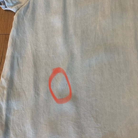 Anthropologie Amadi Chambray Tunic V-Neck Top - Picture 8 of 8